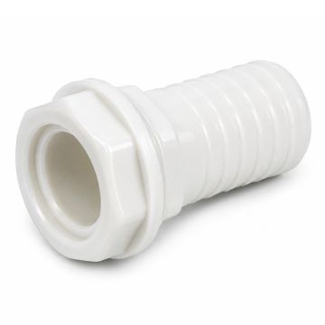 Slangverbinder 30mm recht met afdichtingsring + moer