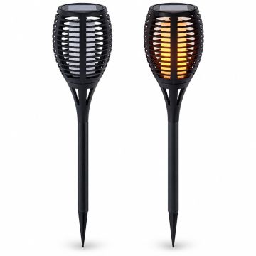 Solar fakkel flame led, 2 stuks.1x lamp uit en 1 x lamp aan.