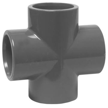 PVC kruis 50 mm 4 x lijmverbinding