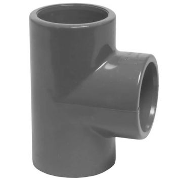 PVC T-Stuk 90 graden  50 mm 3 x lijmverbinding