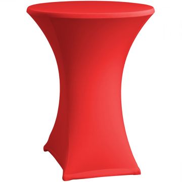 Easyfit statafelrok stretch rood Ø80cm