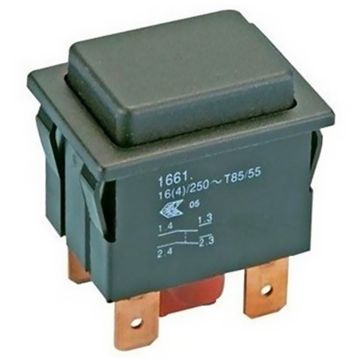 Pompschakelaar voor het doorspoelen van Thetford C-200 S en CS inbouw cassettetoiletten.