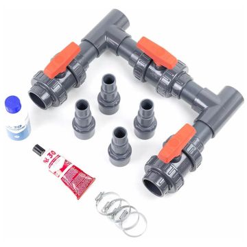 W'eau Universele Bypass Kit voor warmtepomp - 32/88 mm + 50 mm