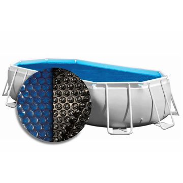 W'eau Solar Cover blauw/zwart voor ovaal opzetzwembad