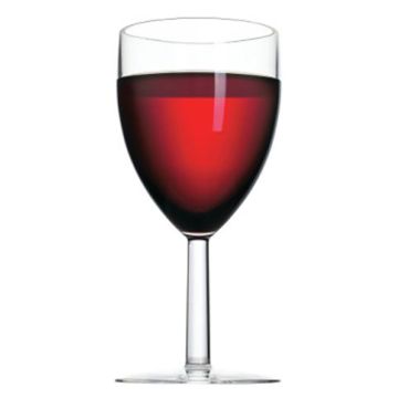 Rosti Mepal San 300 ml rode Wijnglas gevuld