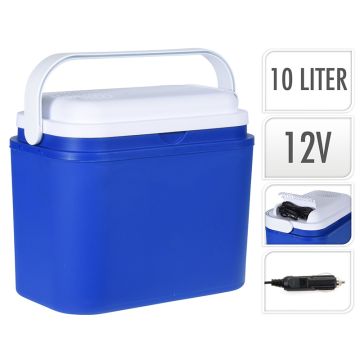 Koelbox 12volt 10ltr blauw