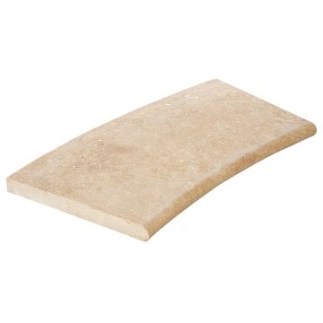 Kiruna radius randsteen in de Travertijn kleur kashmir-cream