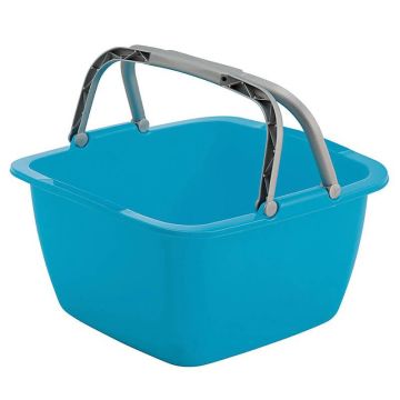 Bo-Camp afwasbak vierkant 18,5 liter blauw 6300150