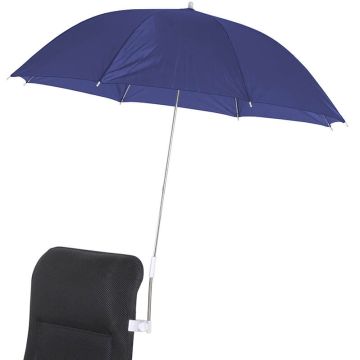 blauwe stoelparasol